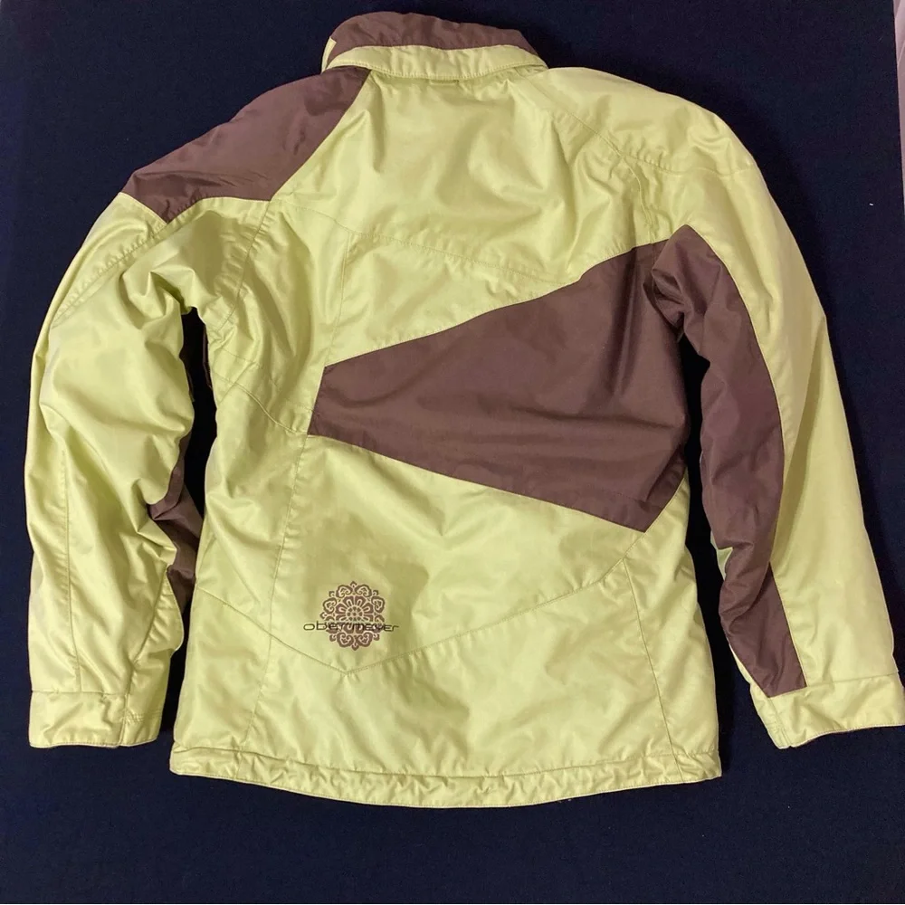 Girls Obermeyer Ski Snowboard Jacket Size 16 Juniors, Light green.